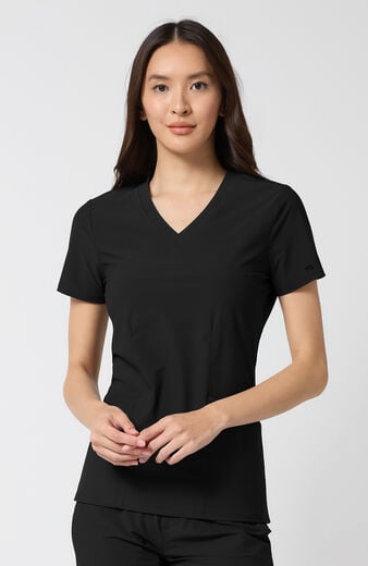 Women's Shaped 2-Pocket V-Neck Scrub Top Women's Shaped 2-Pocket V-Neck Scrub Top