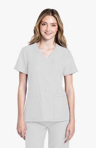 Women's Rounded V-Neck Scrub Top Women's Rounded V-Neck Scrub Top