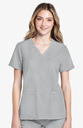 Women's Rounded V-Neck Scrub Top Women's Rounded V-Neck Scrub Top