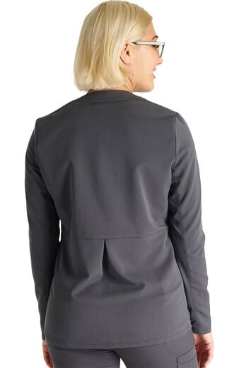 Women's 2 Pocket Zip Front Scrub Jacket