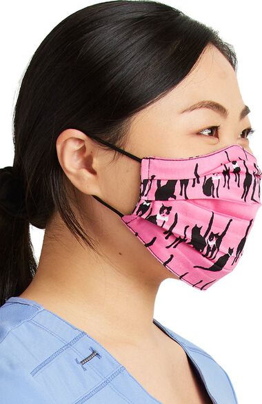 Women's Reversible Mr. Purr-fect & Wild Child Print Face Mask, , large