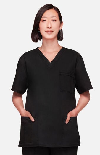 Unisex 4-Pocket V-Neck Scrub Top Unisex 4-Pocket V-Neck Scrub Top