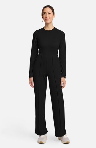 Women's Pintuck Wide Leg  Scrub Pant Women's Pintuck Wide Leg  Scrub Pant