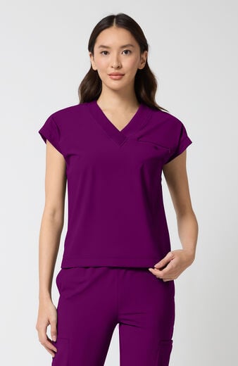 Women's Tuck-In Dolman V-Neck Scrub Top Women's Tuck-In Dolman V-Neck Scrub Top