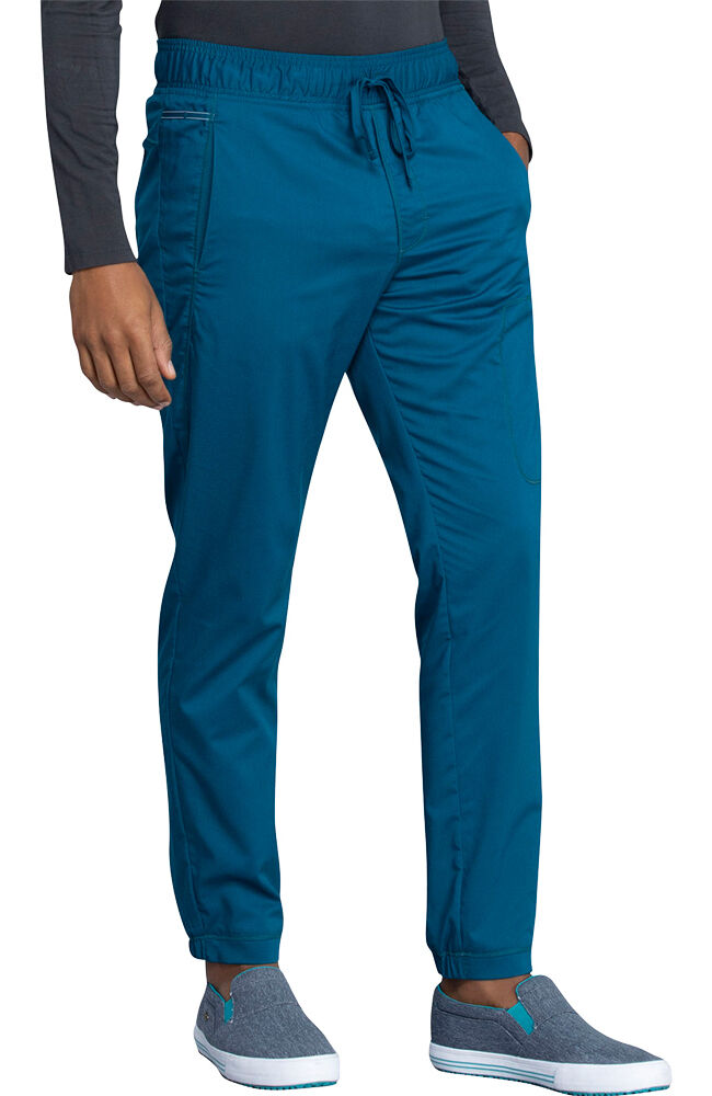 Men s Scrub Set V Neck Solid Top Jogger Pant Cherokee Uniforms