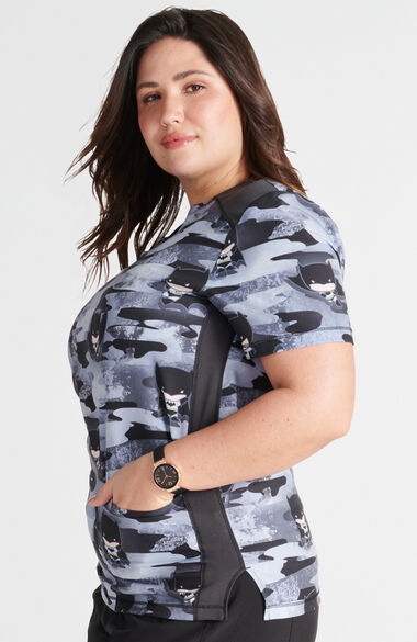 Clearance Unisex Cute is the Night Print Scrub Top, , large