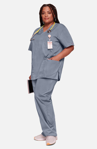 Unisex Scrub Set: V-Neck 3-Pocket Top & Drawstring 2-Pocket Cargo Pant Unisex Scrub Set: V-Neck 3-Pocket Top & Drawstring 2-Pocket Cargo Pant