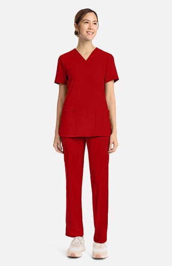 Women's 2-Pocket V-Neck Scrub Top Women's 2-Pocket V-Neck Scrub Top