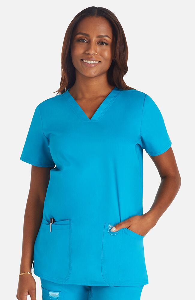 Plus size womens scrub tops sale
