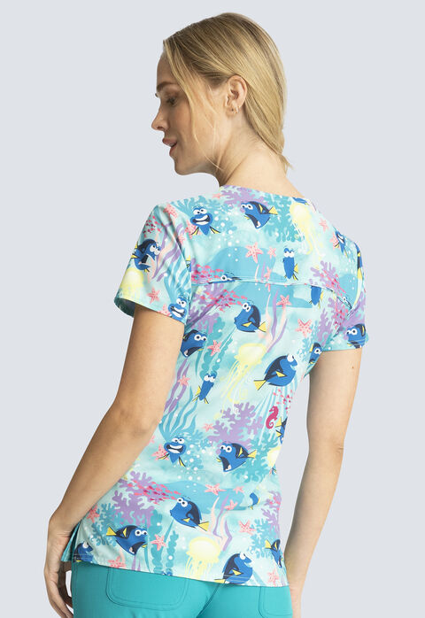 Finding Nemo Reef Action V-Neck Top, , large