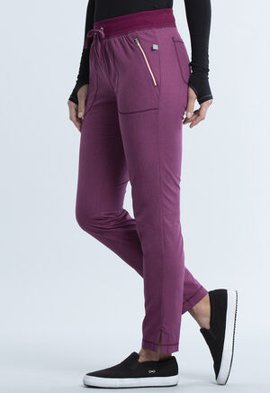 Mid Rise Tapered Leg Pull-On Pant