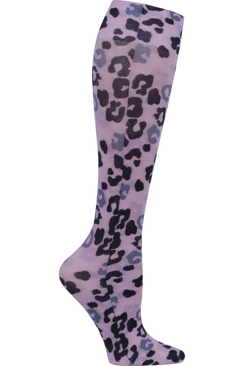 Cheetah Spots Knee High 8-15 mmHg Compression Sock, , large