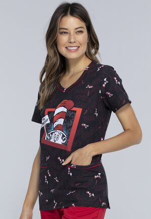 The Cat in the Hat President Hat V-Neck Top
