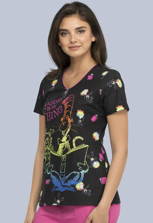 Dr. Seuss Reading Is My Thing V-Neck Top