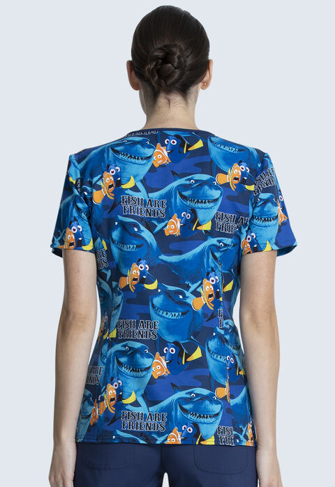 Finding Nemo Fish Are Friends V-Neck Top, , large
