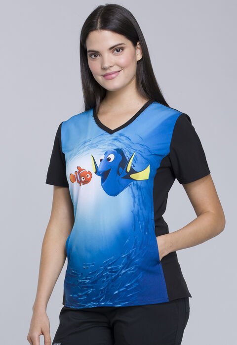 Dory And Nemo V-Neck Top, , large