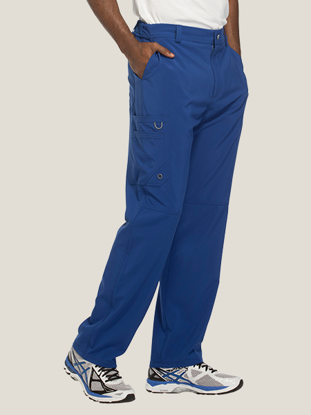 shop infinity by cherokee men's zip fly cargo scrub pant