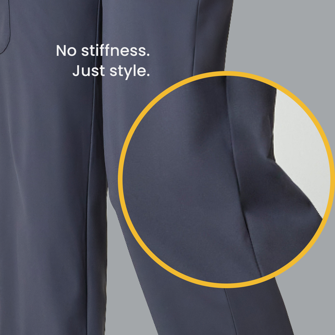 No stiffness. Just style.