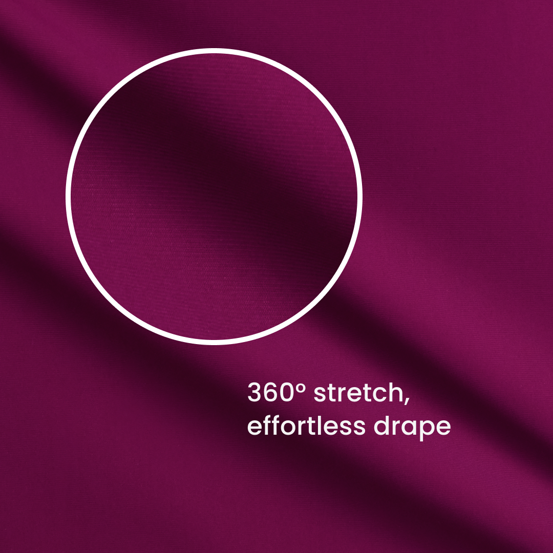 High-low dolphin hem = extra ease