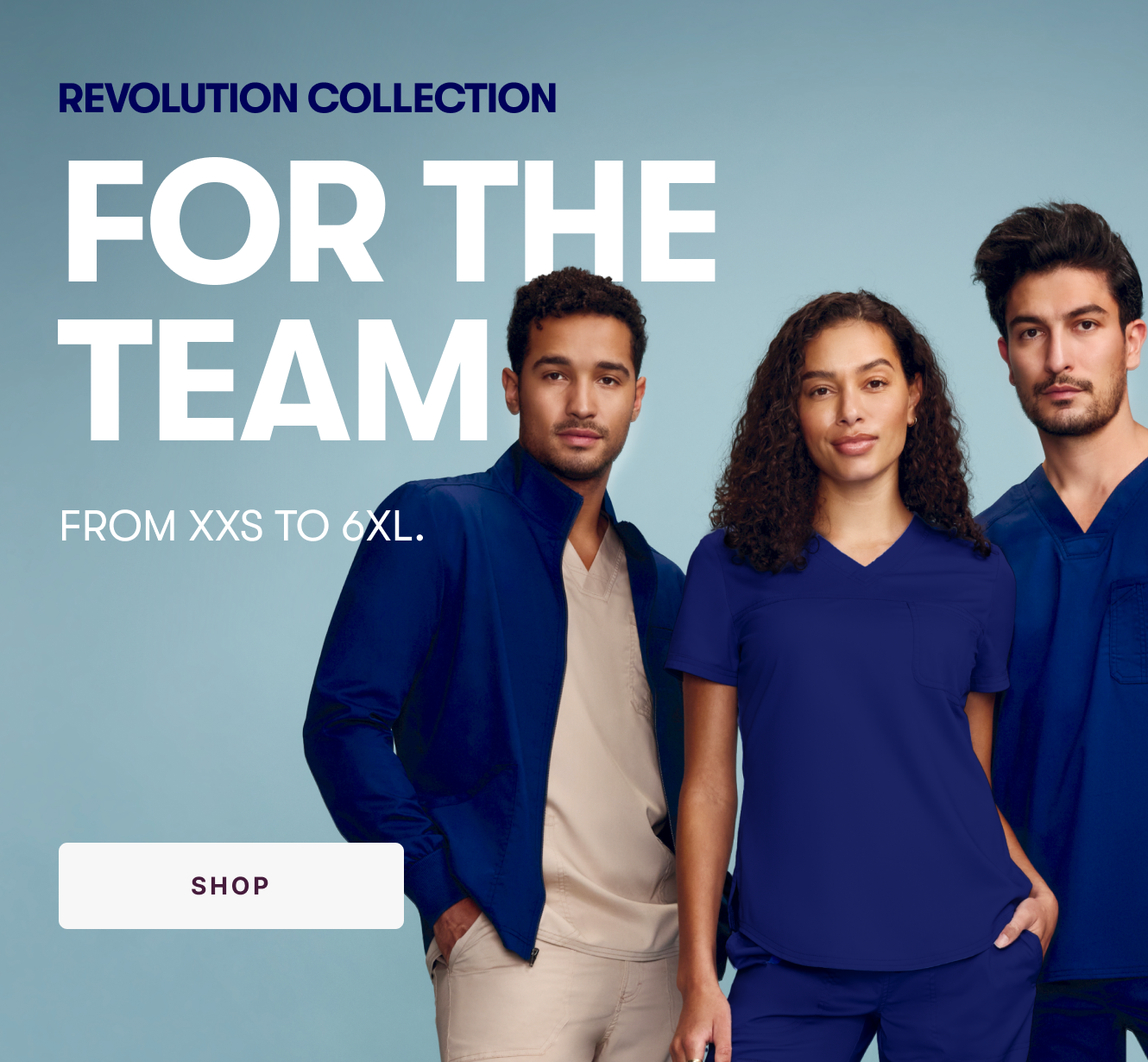 Revolution Collection. For the Team. From XXS to 6XL.
