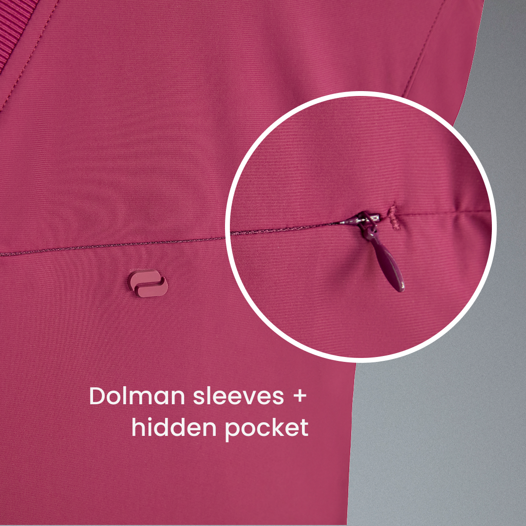 Dolman sleeves + hidden pocket