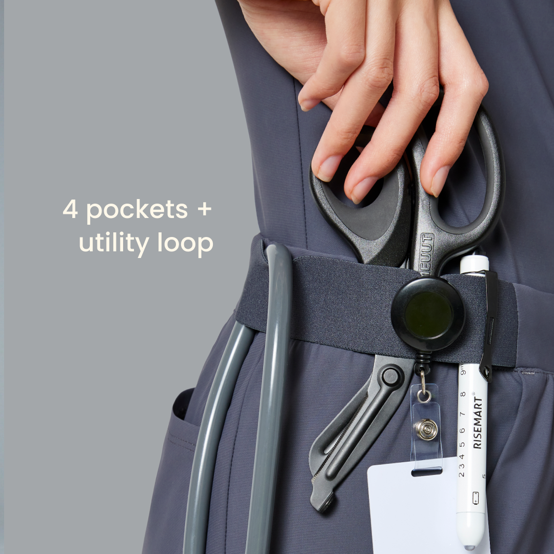 4 pockets + utility loop
