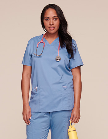 shop women's scrub tops