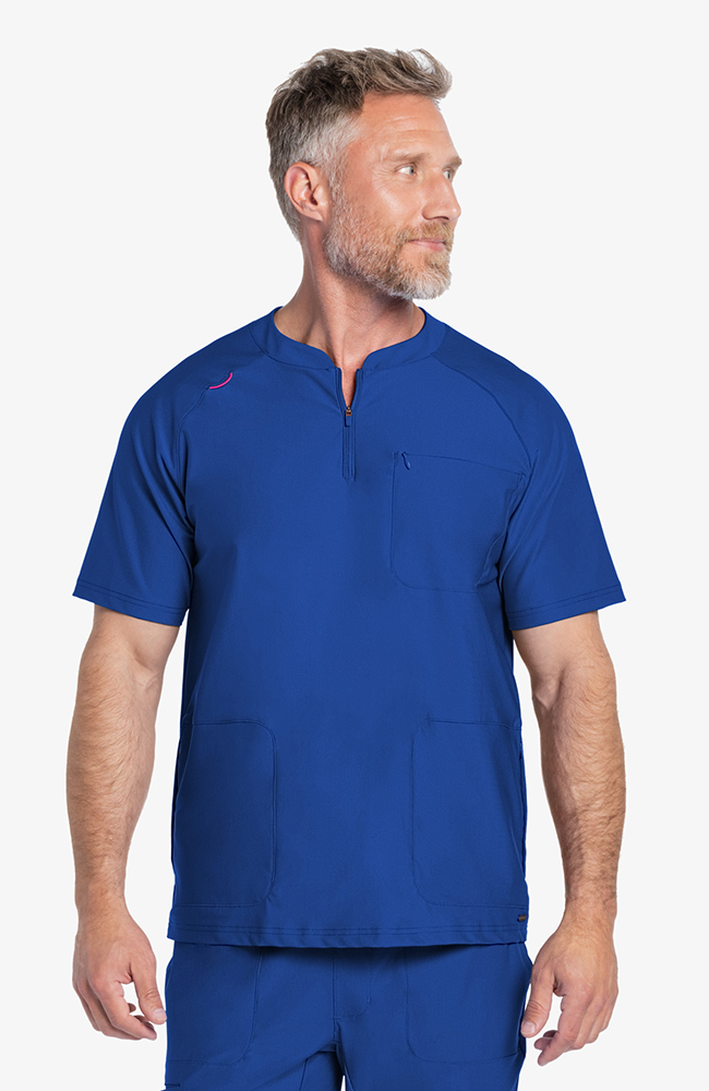 Men's Quarter Zip Henley Scrub Top | Cherokee Uniforms