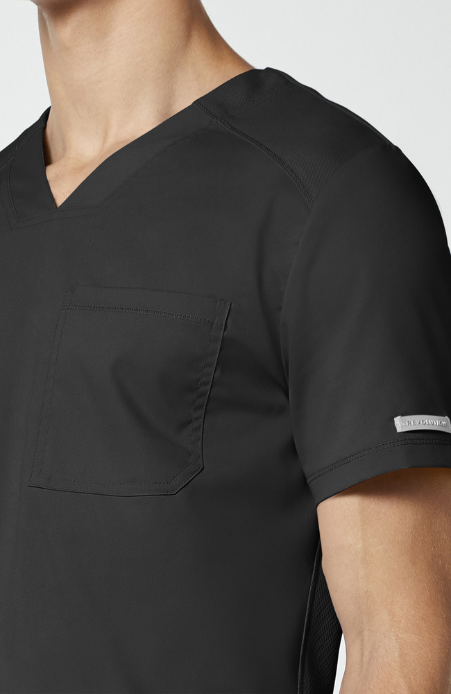 Men's Mesh Panel 2-Pocket V-Neck Scrub Top | Cherokee