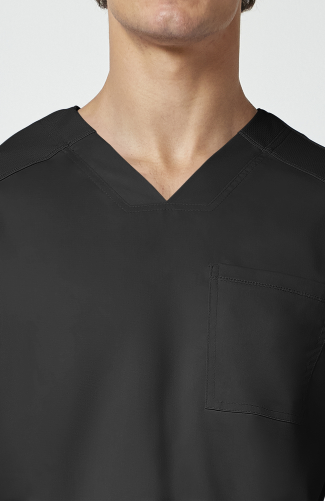 Men's Mesh Panel 2-Pocket V-Neck Scrub Top | Cherokee