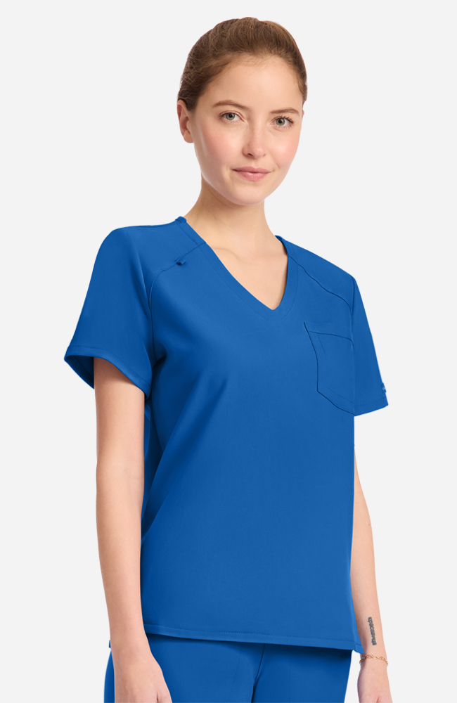 Women's Tuck-In Curved V-Neck Scrub Top | Cherokee Uniforms