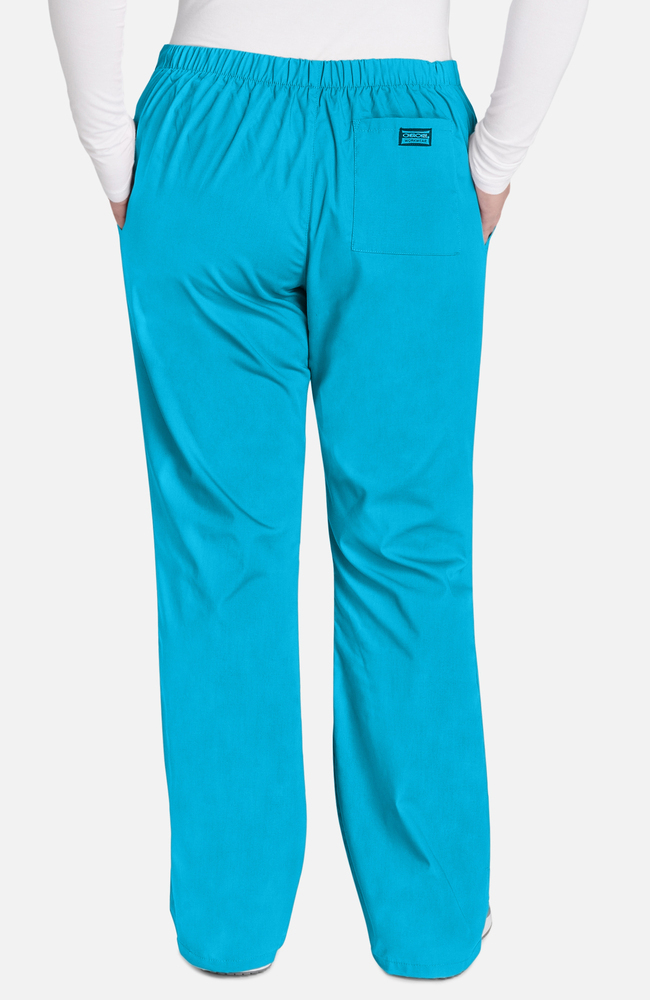 Women's Natural Rise Flare Leg Drawstring Pant | Cherokee Women's Natural Rise Flare Leg Drawstring Pant | Cherokee