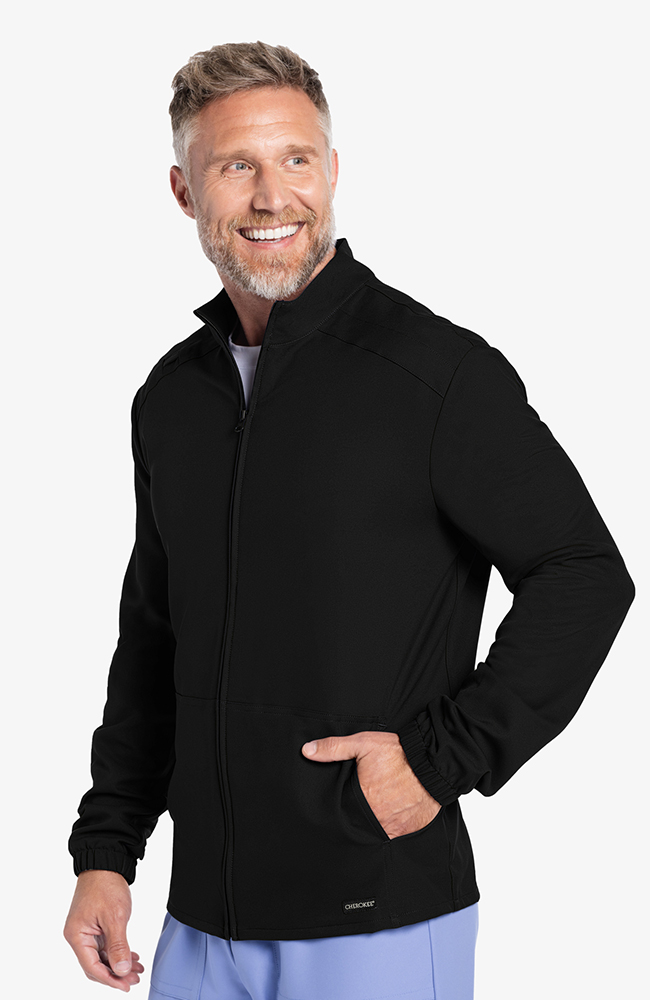 Men's 2-Pocket Zip-Front Warm Up Scrub Jacket | Cherokee Uniforms