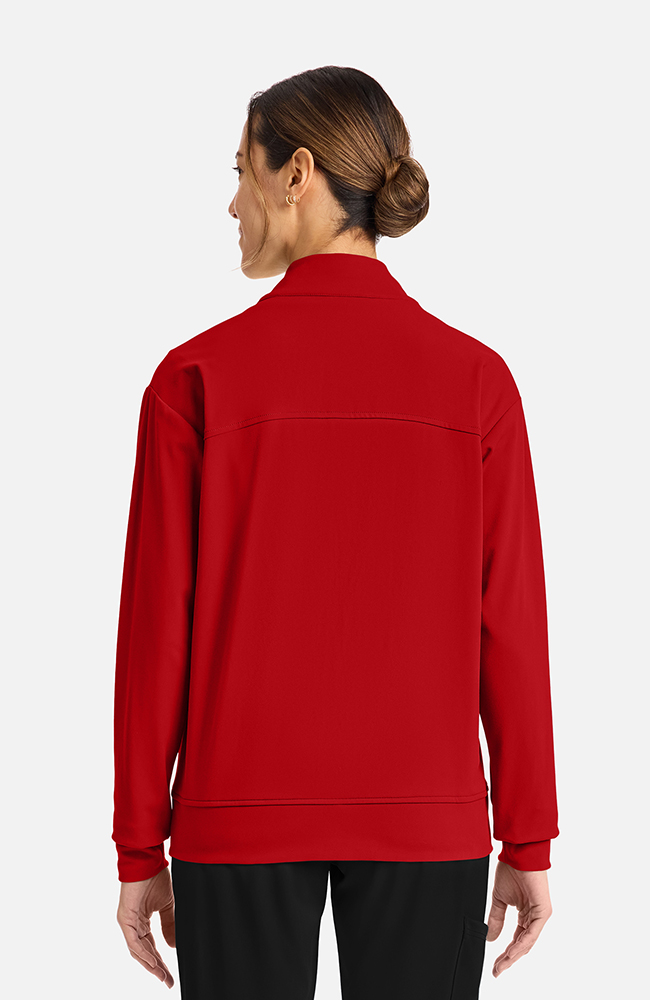 Women's 2-Pocket Shawl Collar Warm Up Scrub Jacket | Cherokee