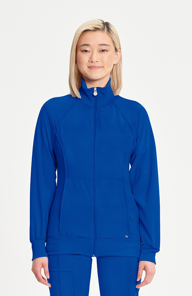 Women's Zip Front Warm-Up Solid Scrub Jacket | Cherokee Uniforms