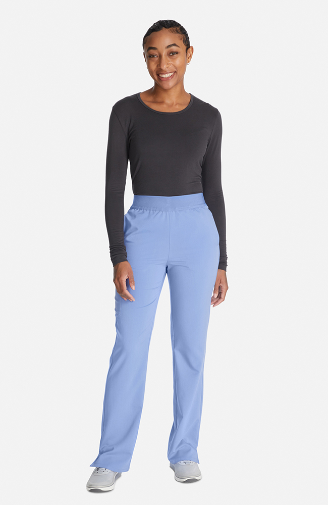 Women's Straight Leg Cargo Scrub Pant with Bottom Leg