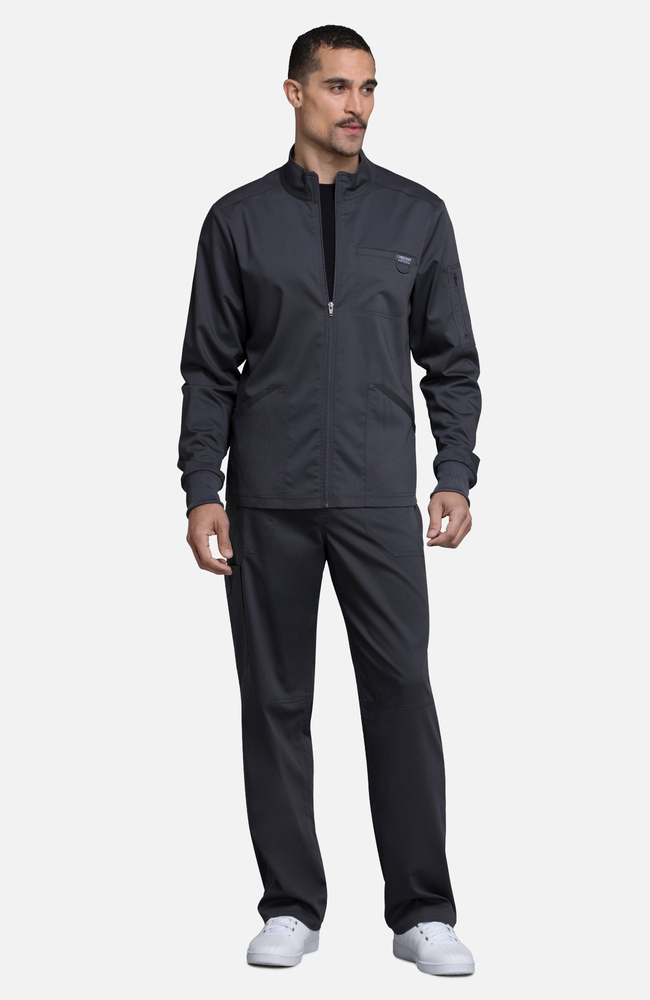 Men's Zip Front Solid Scrub Jacket | Cherokee Uniforms