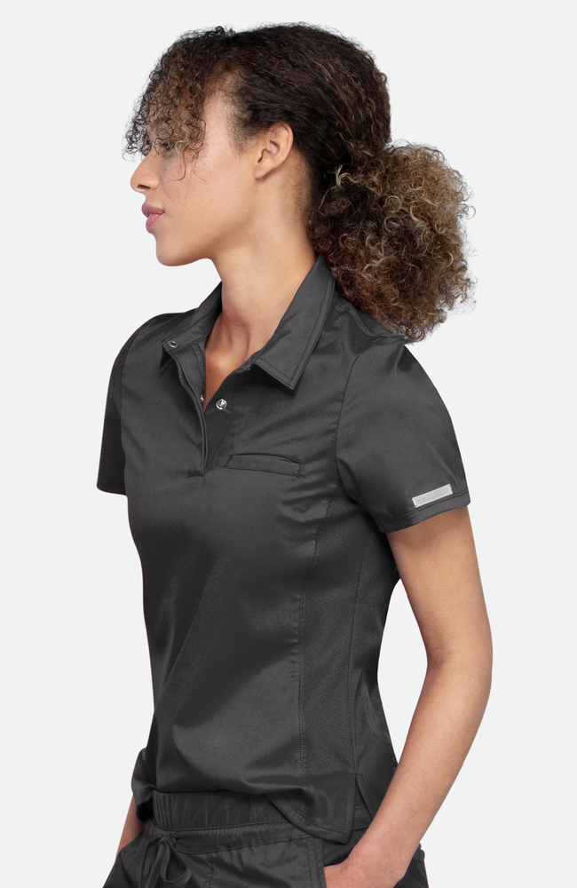 Snap-Front Performance Short-Sleeve Polo Shirt