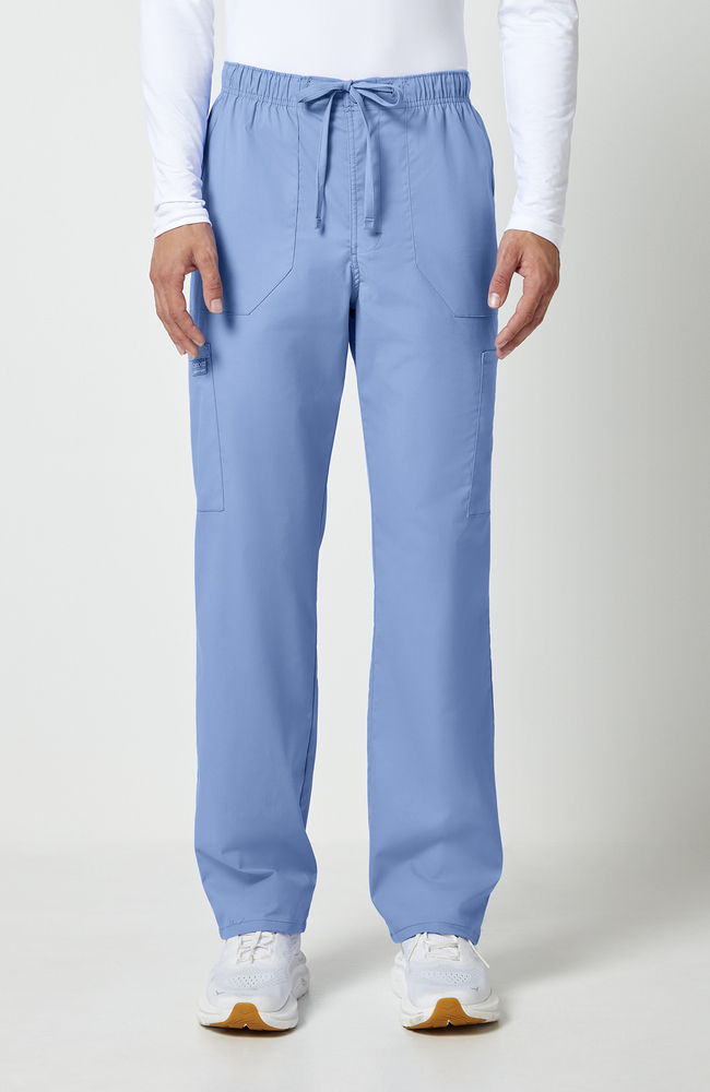 Men's Zip Fly Drawstring Scrub Pant