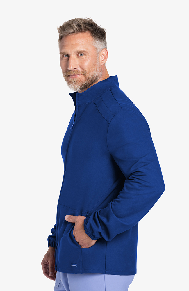 Men's 2-Pocket Zip-Front Warm Up Scrub Jacket | Cherokee Uniforms