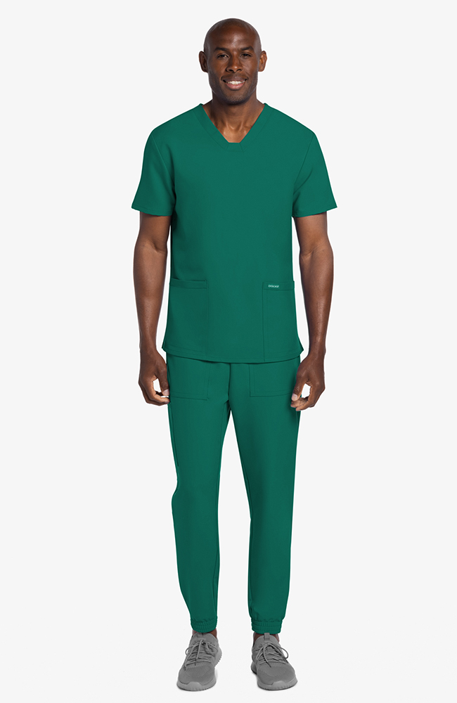 Men's 2-Pocket Squared V-Neck Scrub Top | Cherokee Uniforms