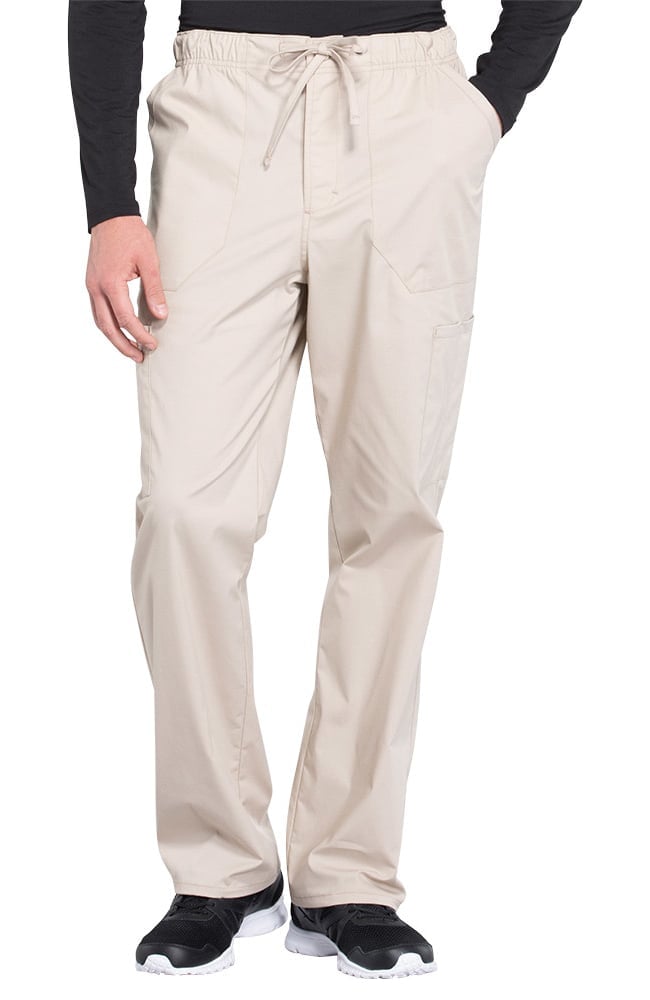 Clearance Professionals by Cherokee Workwear Men's Zip Fly Drawstring Scrub  Pant