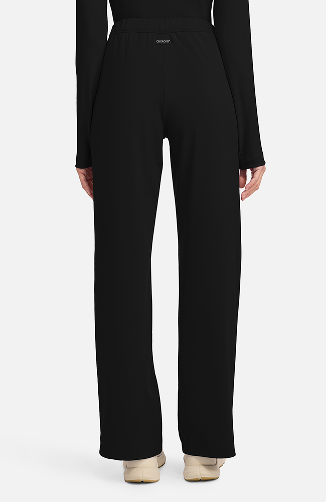 【Anyone more】Libe Black Pintuck Wide Pants Wide Leg Pintuck Pants