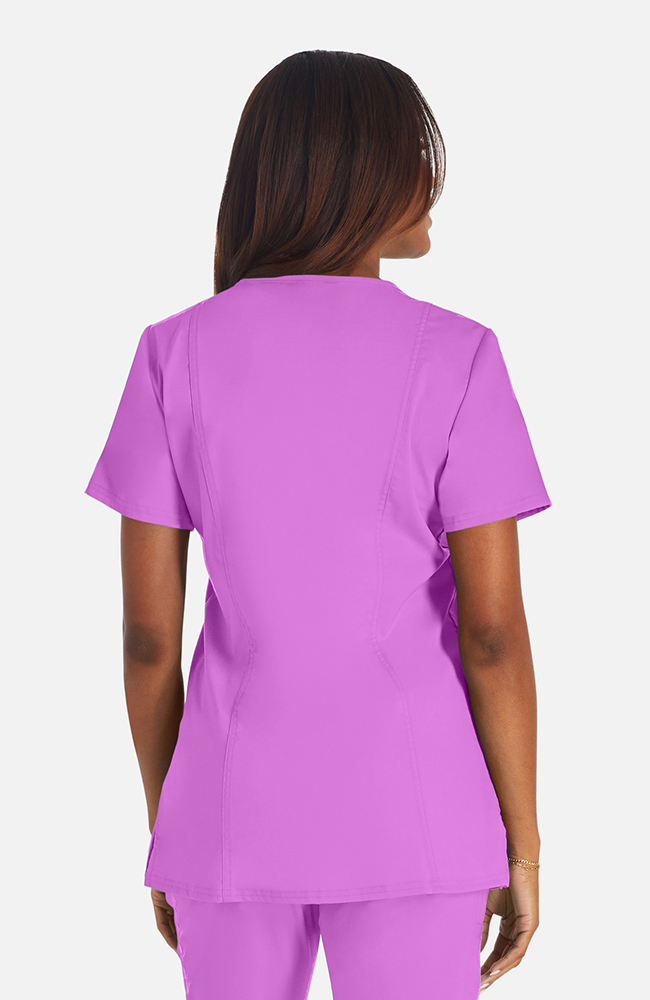 トップス 6096mst Women's 3-Pocket V-Neck Stretch Scrub Top | Cherokee