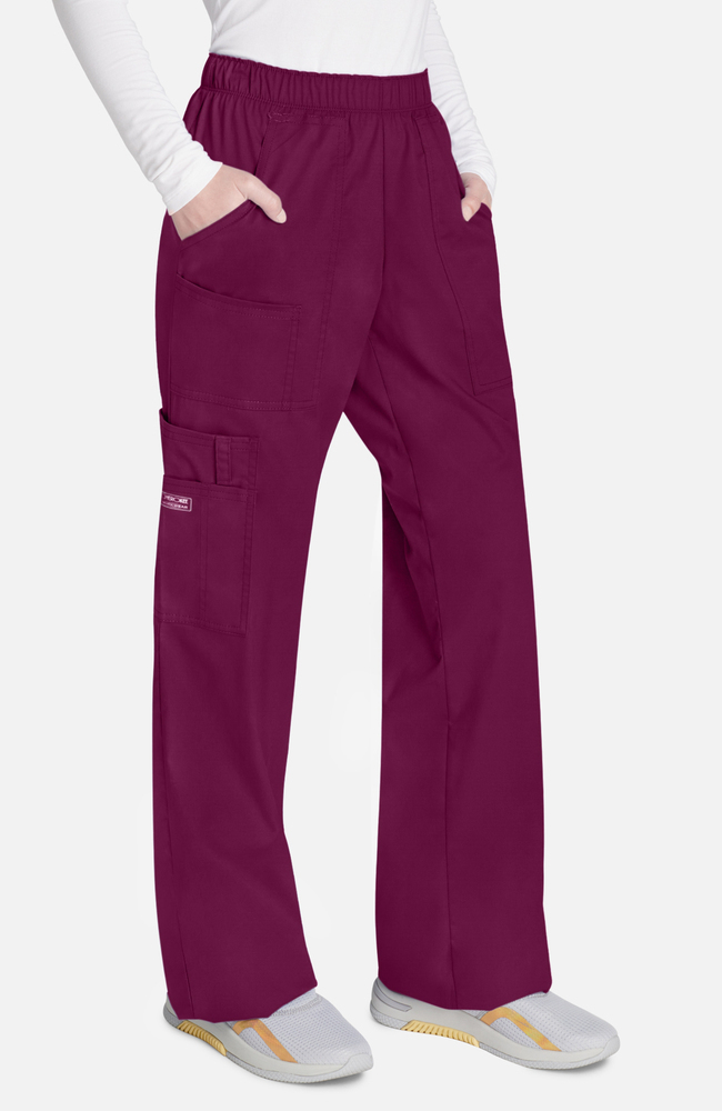 Cherokee Workwear Ultra CK281A Mid Rise Pull-on Slim Leg