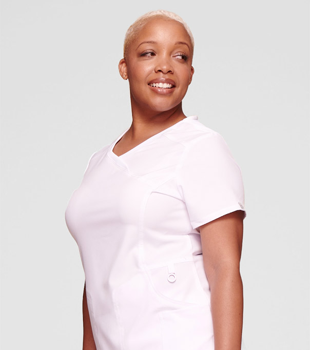 Scrubs Cherokee Flexibles Top  Guard My Heart 1912C GRHD 
