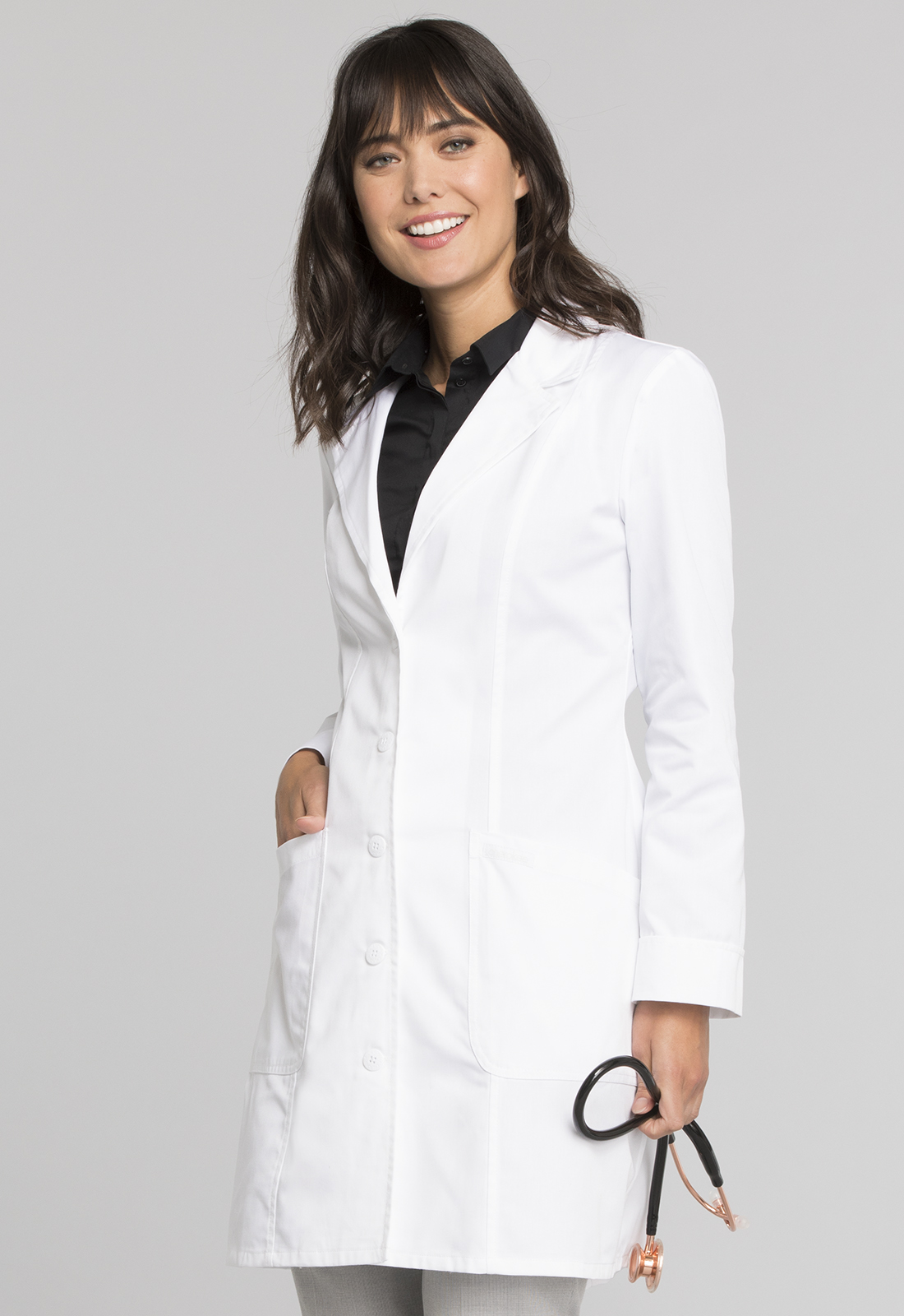 White lab coat #2410 Ladies 