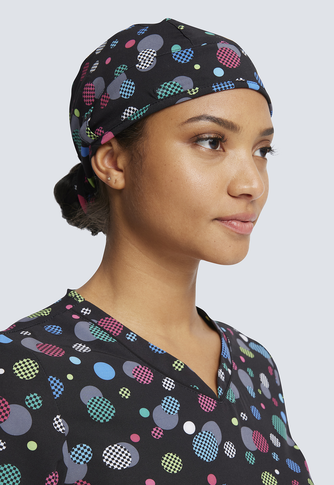 Checker Dots Unisex Scrub Hat