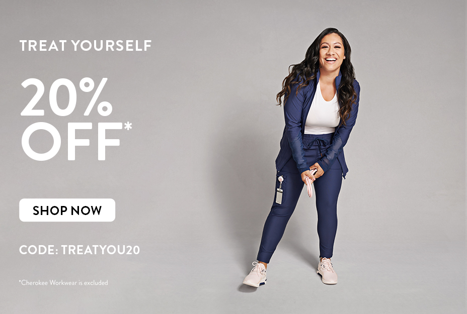 Cherokee Uniform Treat Yourself Sale - 20% Off Select Colors and styles. Use code TREATYOU20 during checkout